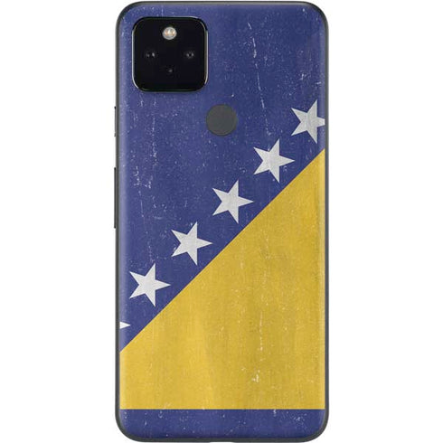 Bosnia and Herzegovina Flag Distressed Google Pixel 4a 5G Skin